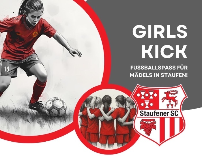 ⚽ GIRLS KICK: Der Staufener SC sucht DICH! Starte jetzt im neuen D- / E-Mädels-Team!